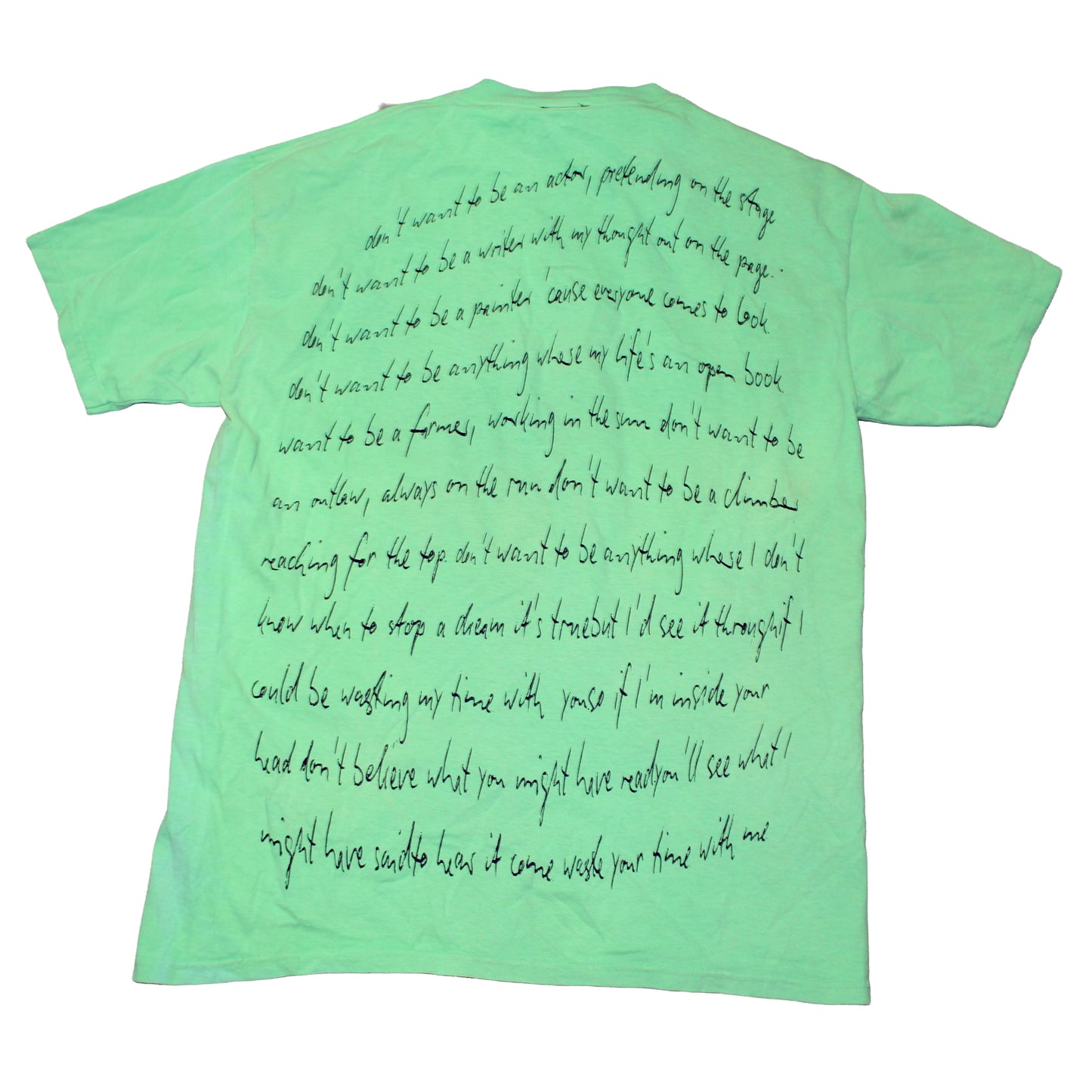 BSC PHISH Mashup print on vintage Delta green sherbert  t-shirt (L)