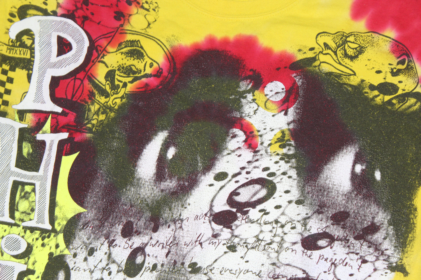 BSC PHISH Mashup print on vintage mid 00's tie dye t-shirt (L)