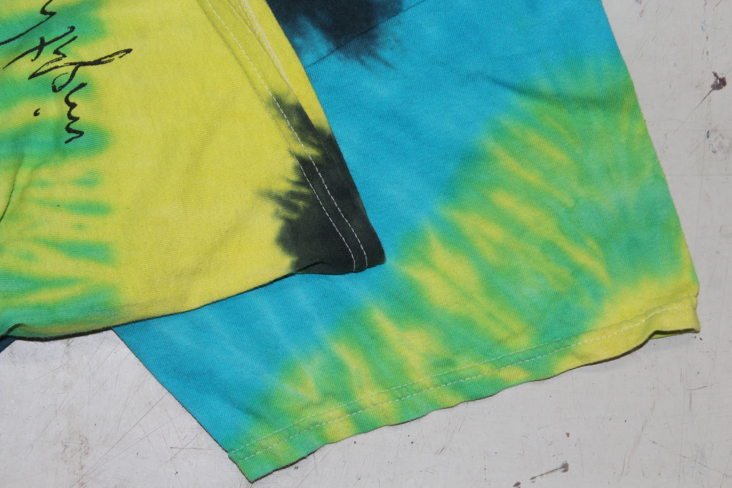 BSC PHISH Mashup print on vintage mid 00's tie dye t-shirt (XXL)