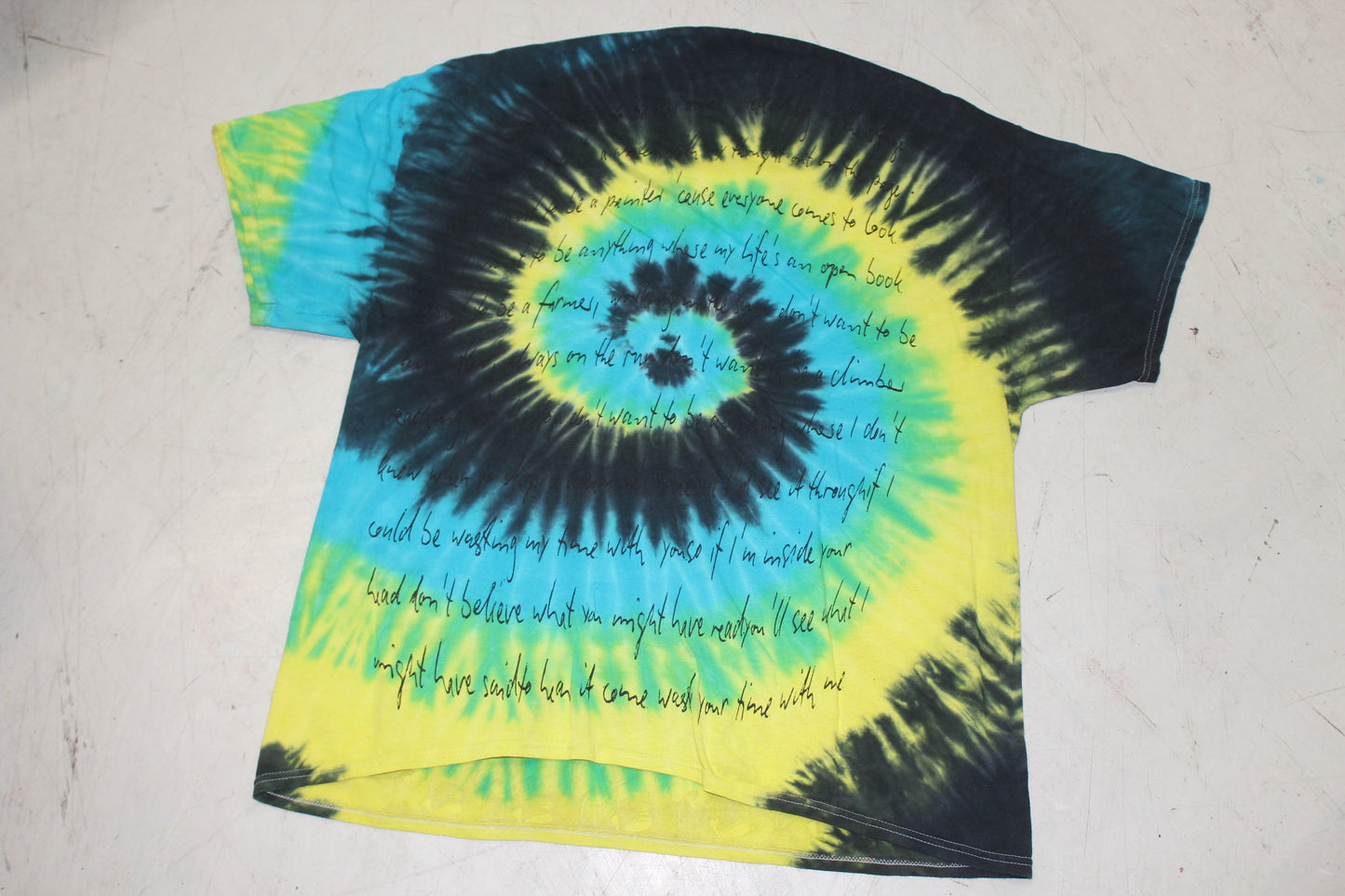 BSC PHISH Mashup print on vintage mid 00's tie dye t-shirt (XXL)