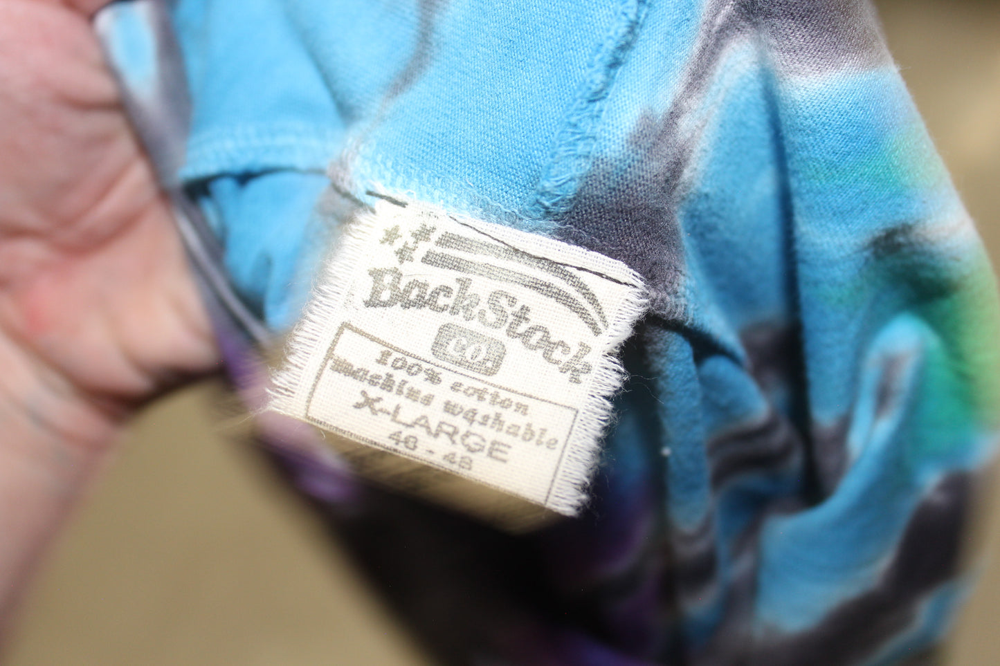 BSC PHISH Mashup print on vintage Dharma tie dye hoodie long sleeve shirt (XL)