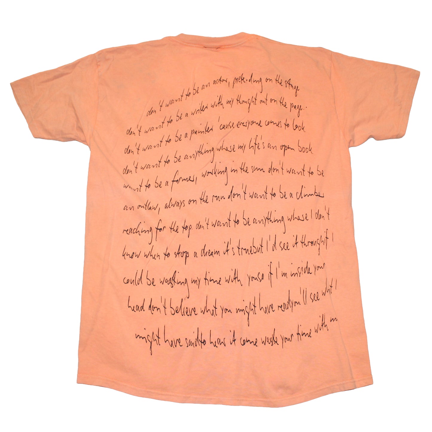 BSC PHISH Mashup print on vintage Delta Orange Cream t-shirt (XL)