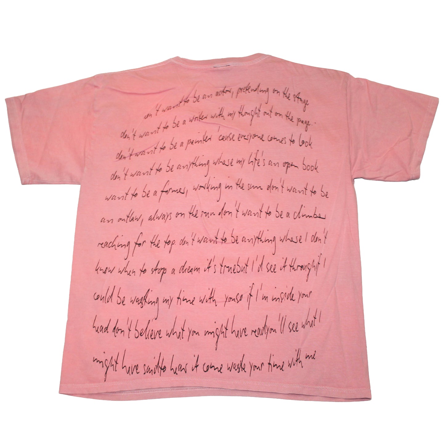 BSC PHISH Mashup print on vintage soft KEYA washed Salmon t-shirt (XL)