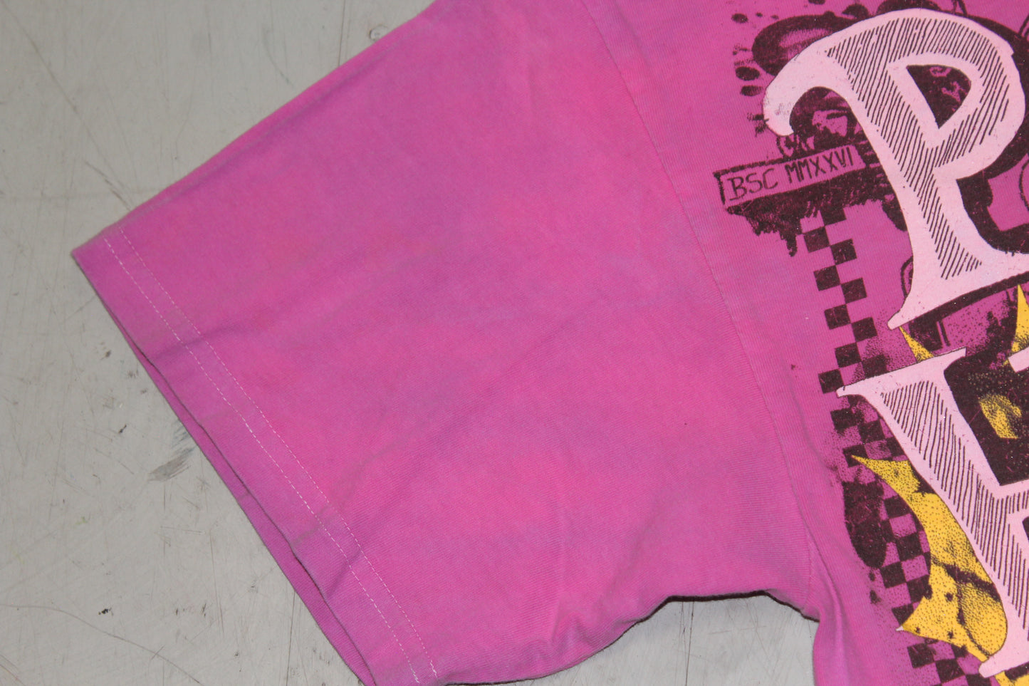 BSC PHISH Mashup print on vintage Pink  t-shirt (XL)