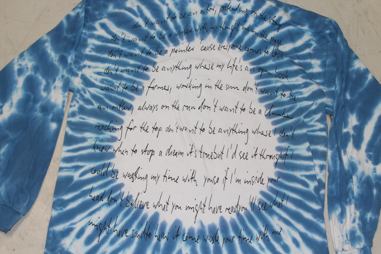 BSC PHISH Mashup print on vintage mid 00's tie dye long sleeve t-shirt (XXL)