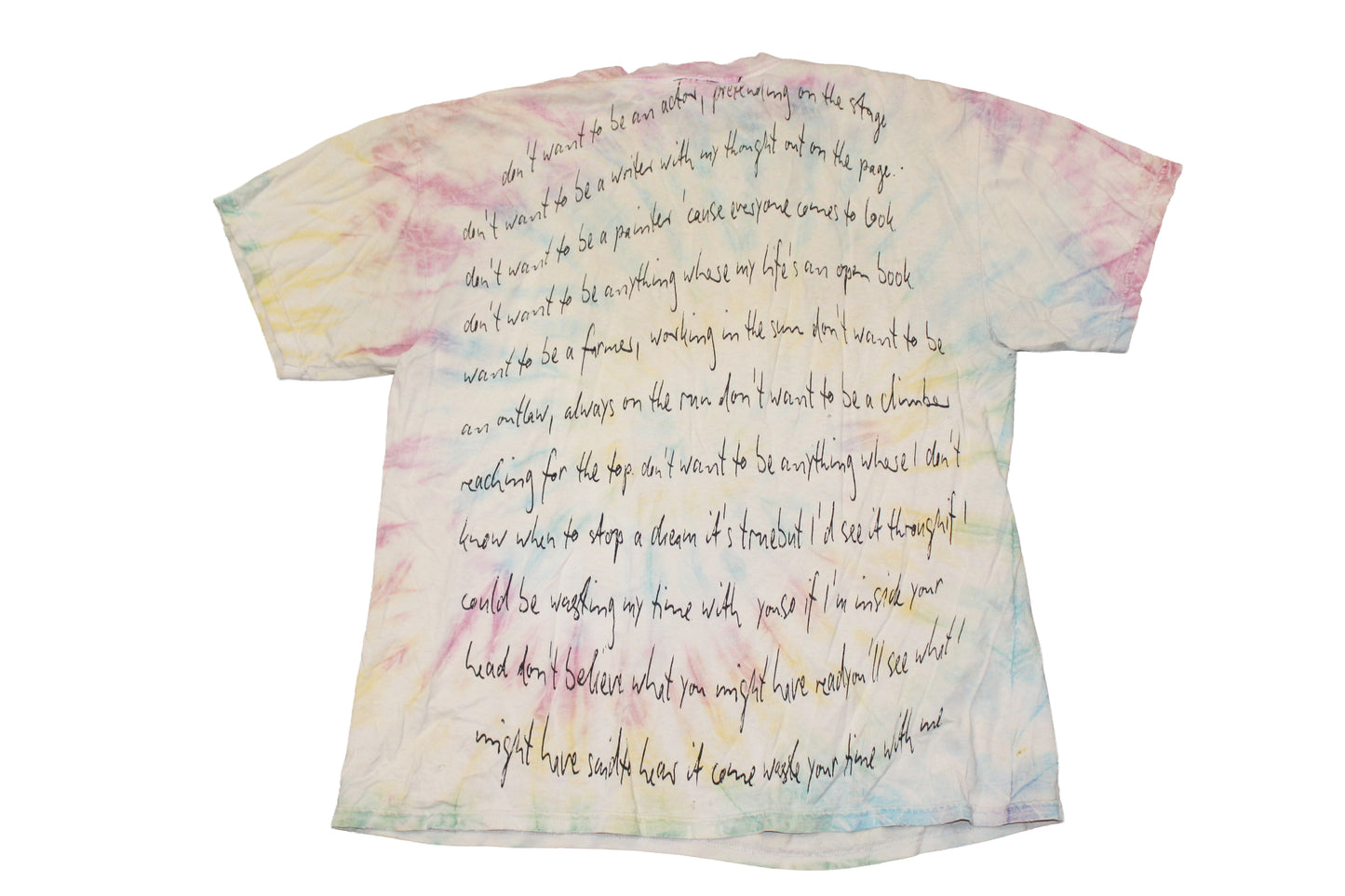 BSC PHISH Mashup print on vintage thin & distressed hanes confort  tie dye t-shirt (L)