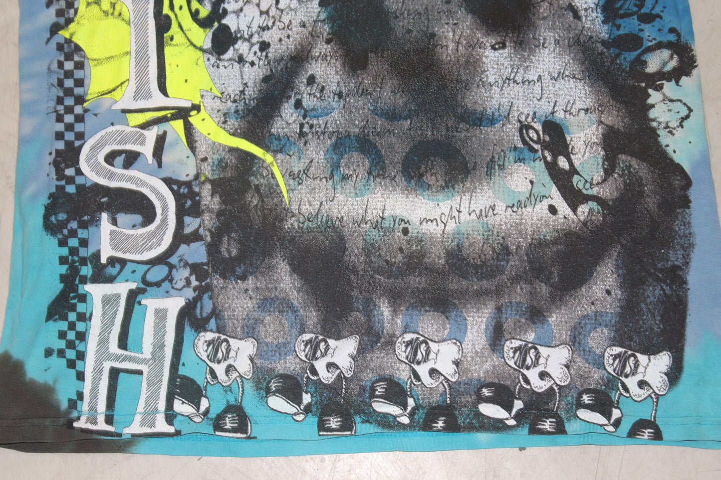 BSC PHISH Mashup print on vintage late 90's tie dye t-shirt (M)