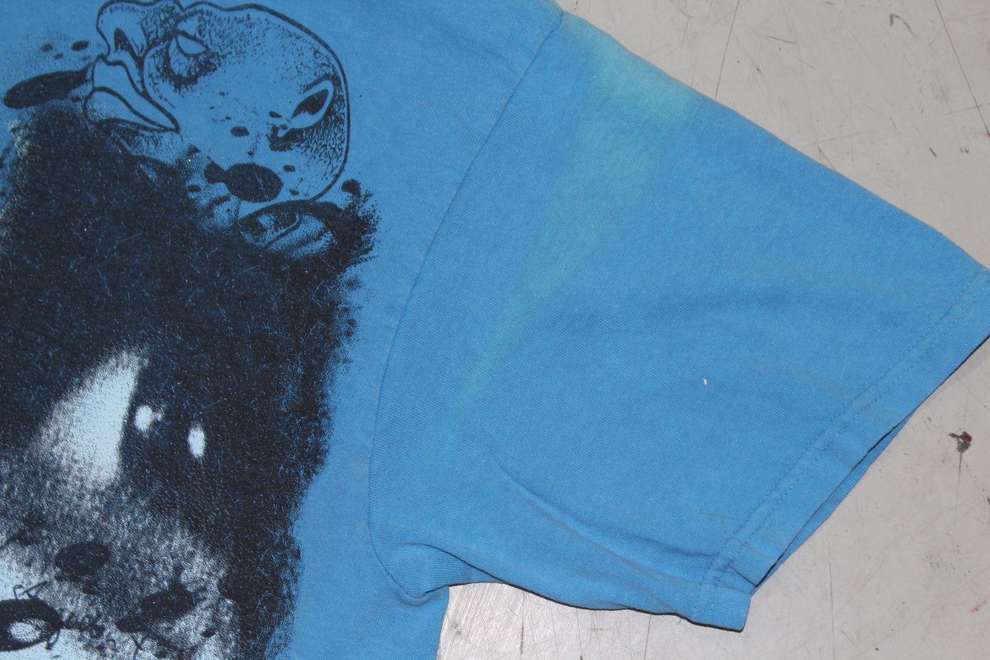 BSC PHISH Mashup print on vintage soft Delta teal blue t-shirt (XL)