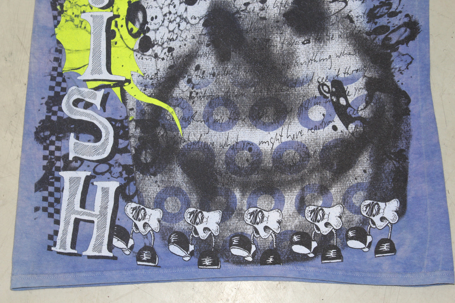 BSC PHISH Mashup print on vintage Mid 00's era tie dye t-shirt (L)