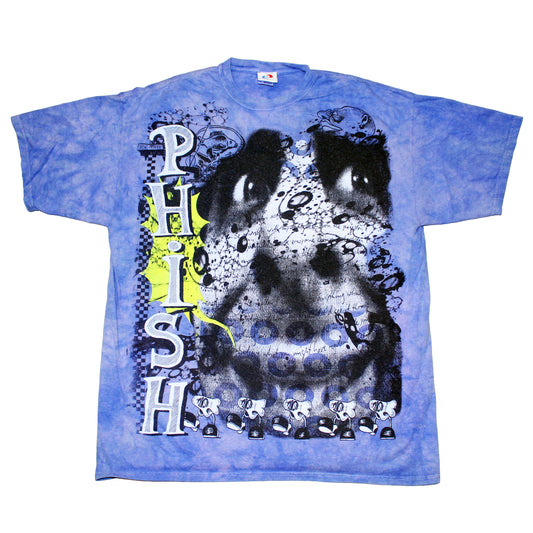 BSC PHISH Mashup print on vintage Mid 00's era  tie dye t-shirt (XXL)