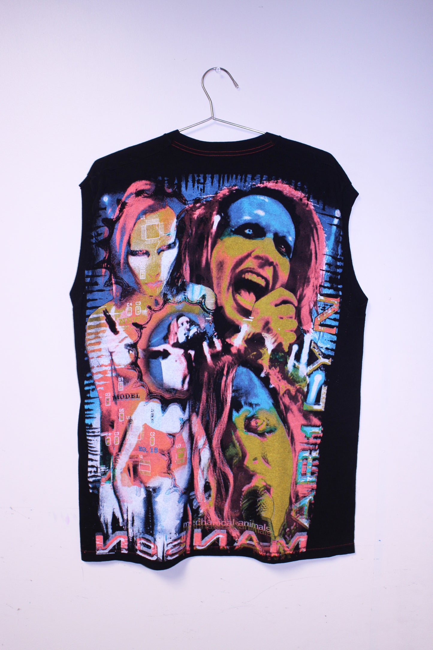 Man5on on muscle shirt contrast single stitch BSC shirt (L)