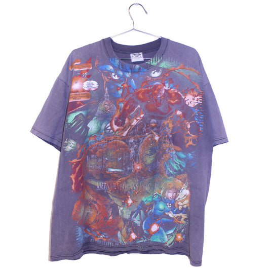 F4 on faded war memorial overprint BSC shirt (XL)