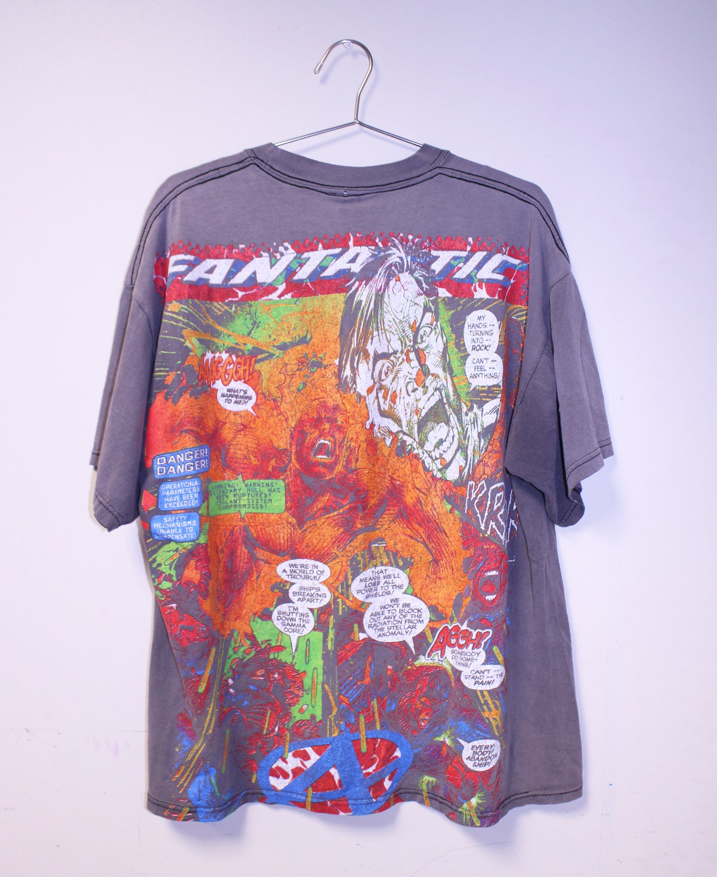 F4 on faded war memorial overprint BSC shirt (XL)