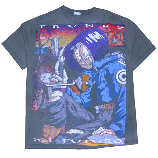 Faded Trunks Del Futuro Dragonball Z BSC faded green t-shirt