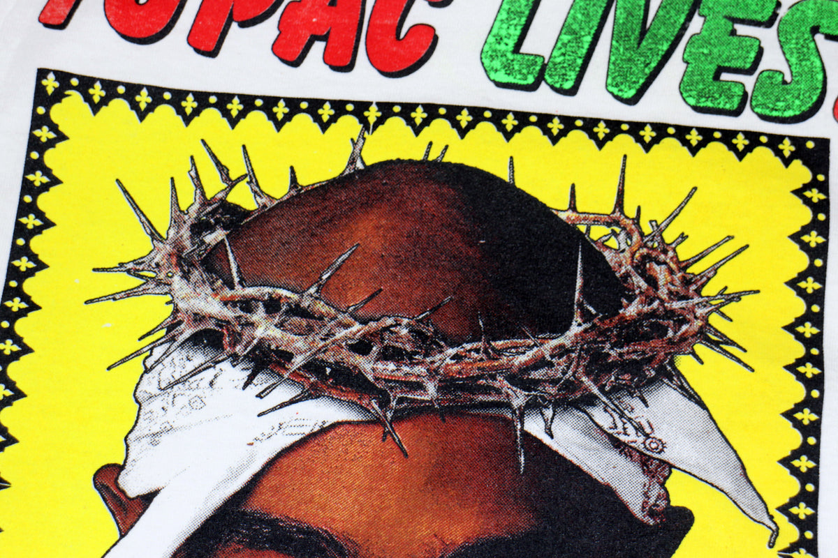 Pac LIVES! 18 Reasons by Chuck D Conspiracies #2 Orig. fan art tee