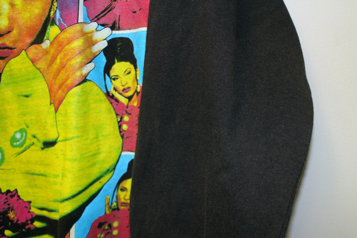 SELENA Amor Prohibito faded soft 05' era Hanes Beefy long sleeve shirt (L)