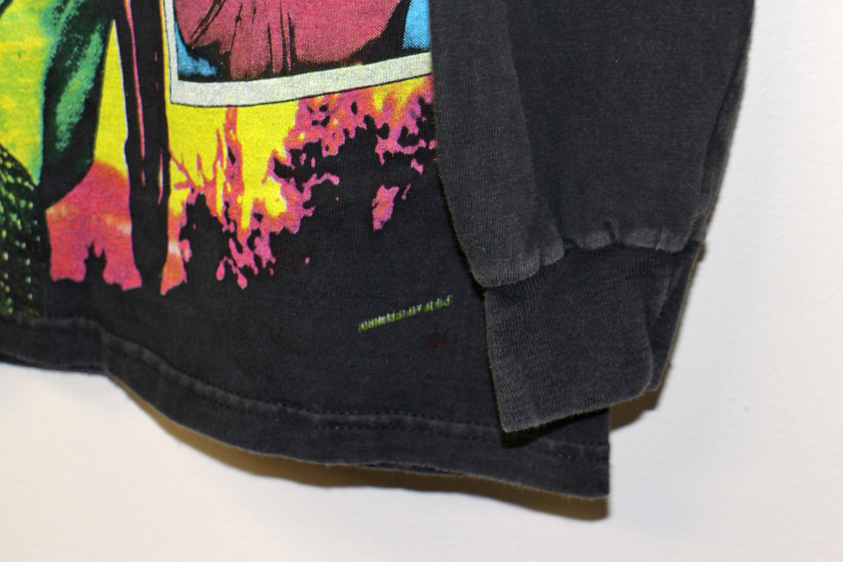 Selena on vintage 90's era Hanes Beefy long sleeve shirt (M)