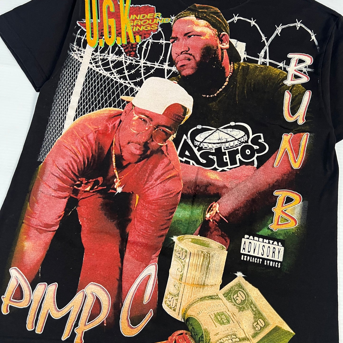 UGK 'Supposed to bubble' Bun B/Pimp C Orig. fan art shirt