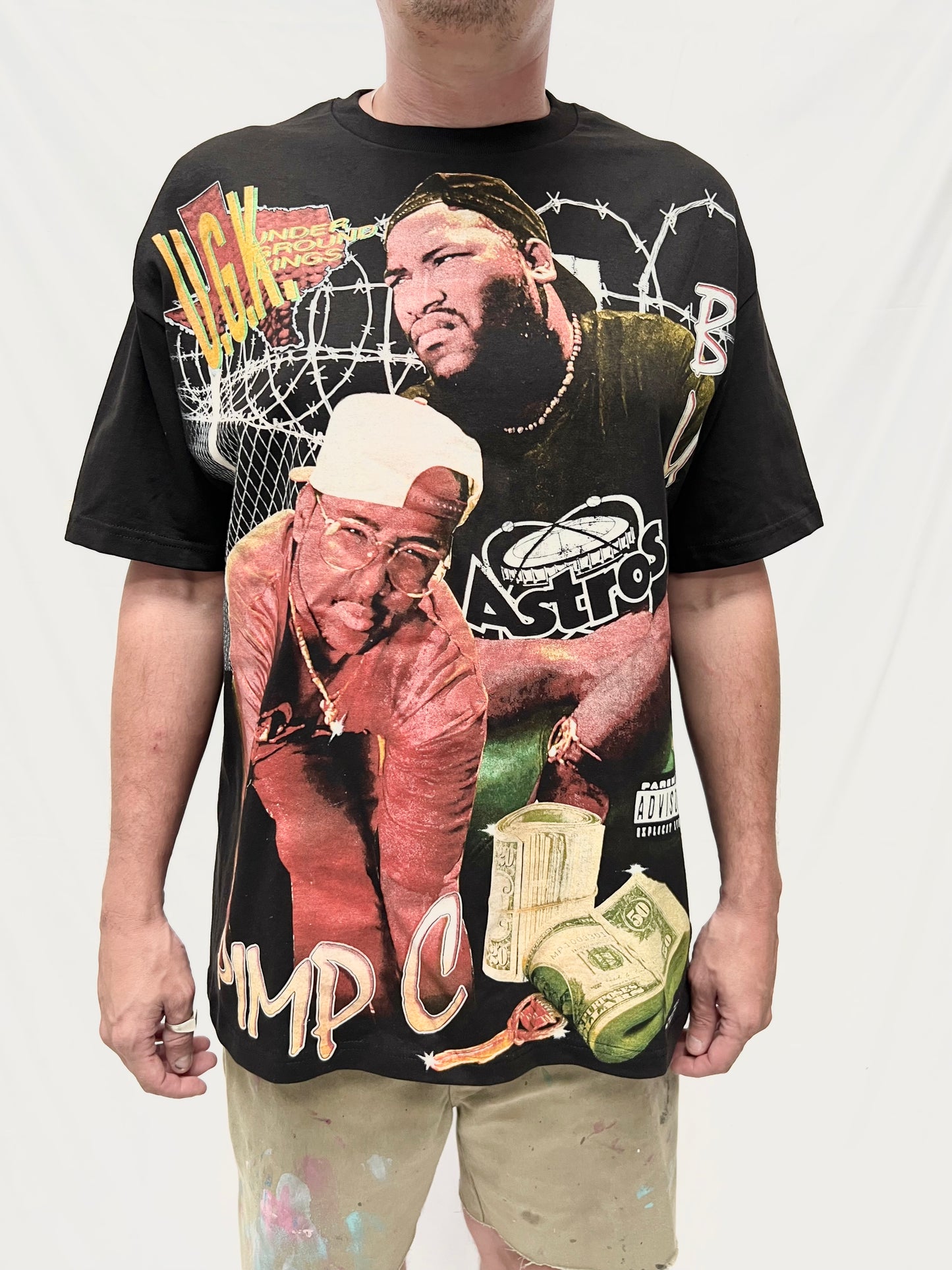 UGK 'Supposed to bubble' Bun B/Pimp C Orig. fan art shirt