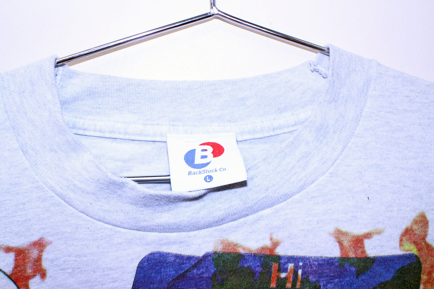 Slim Shady on heather single stitch long sleeve tee (L)