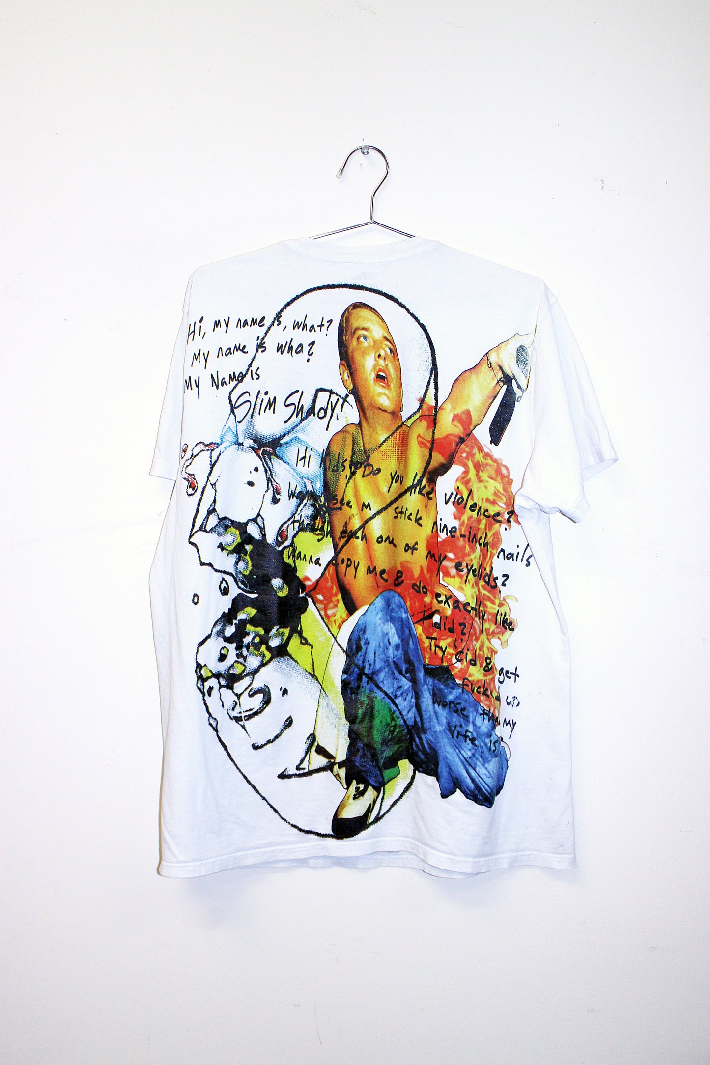 Slim Shady on calvin klein white shirt (L)
