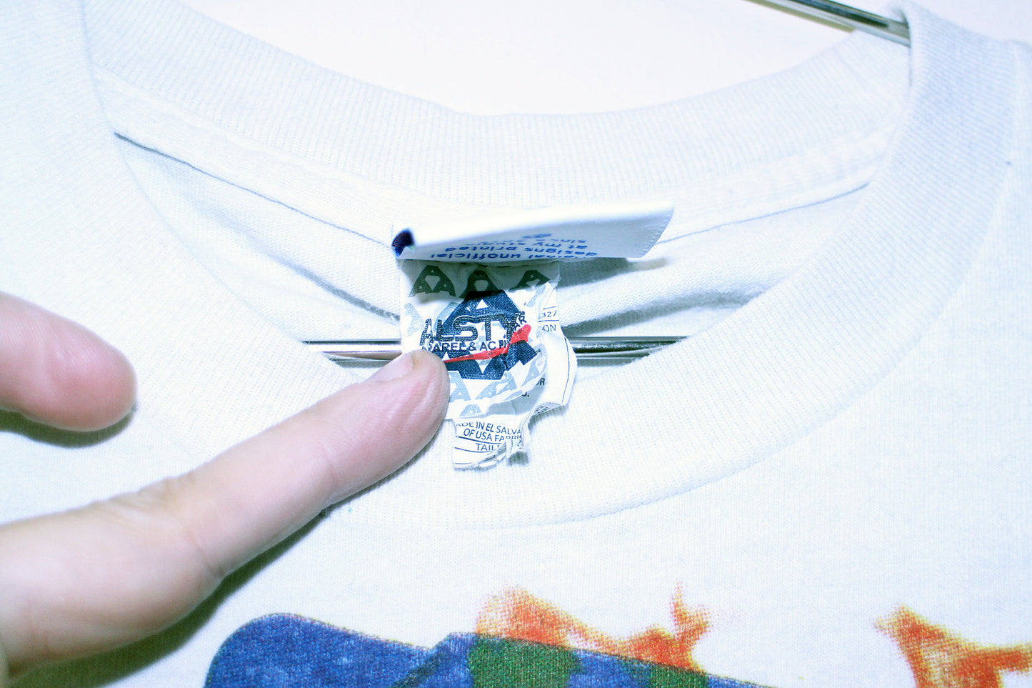 Slim Shady on y2k Alstyle worn white tee (L)