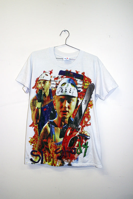 Slim Shady on vintage hanes single stitch shirt (L)