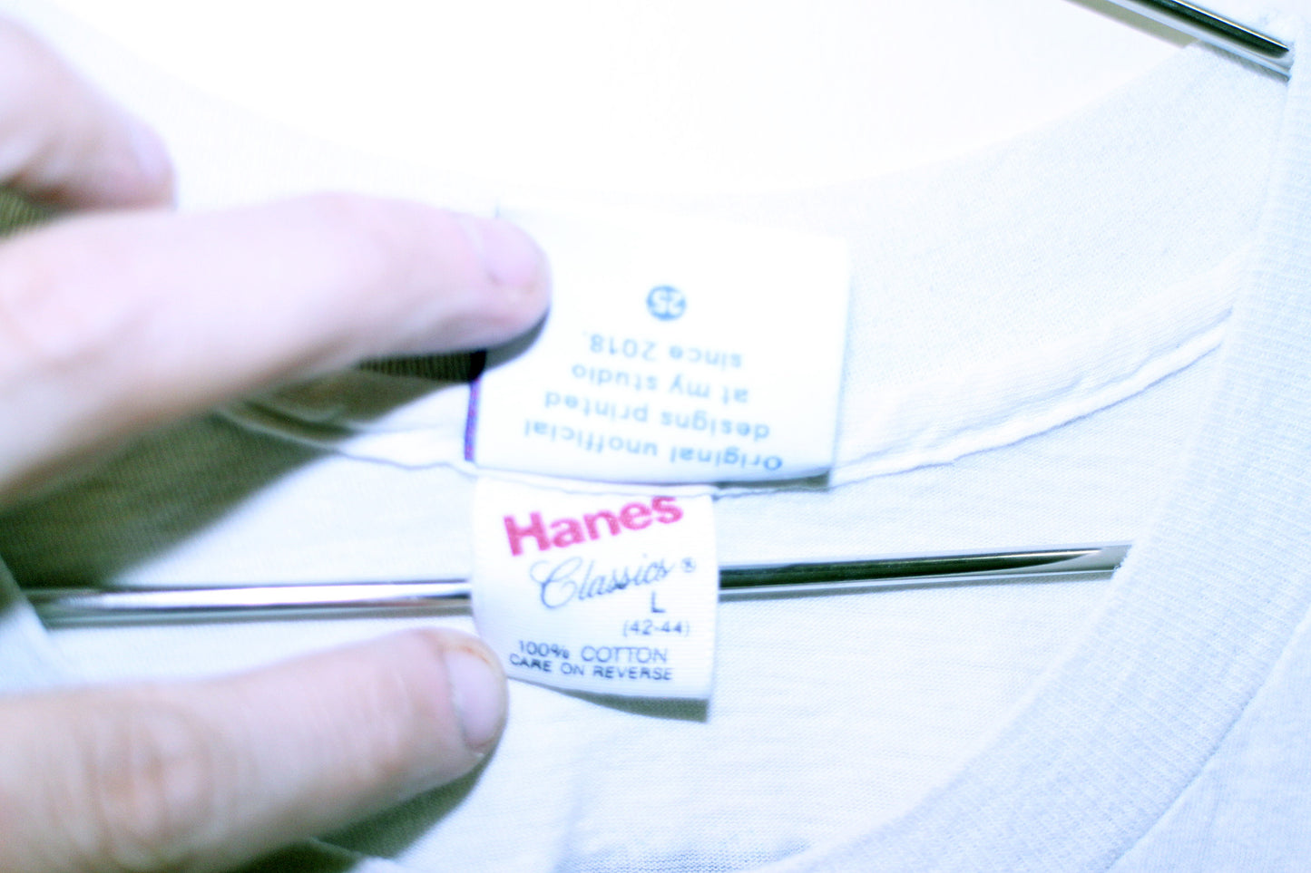 Slim Shady on vintage hanes single stitch shirt (L)