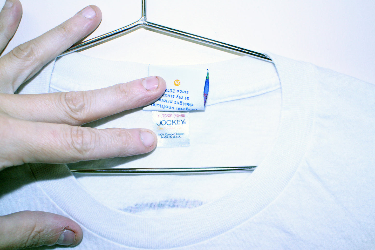 Slim Shady on vintage single stitch Jockey tee (XL)