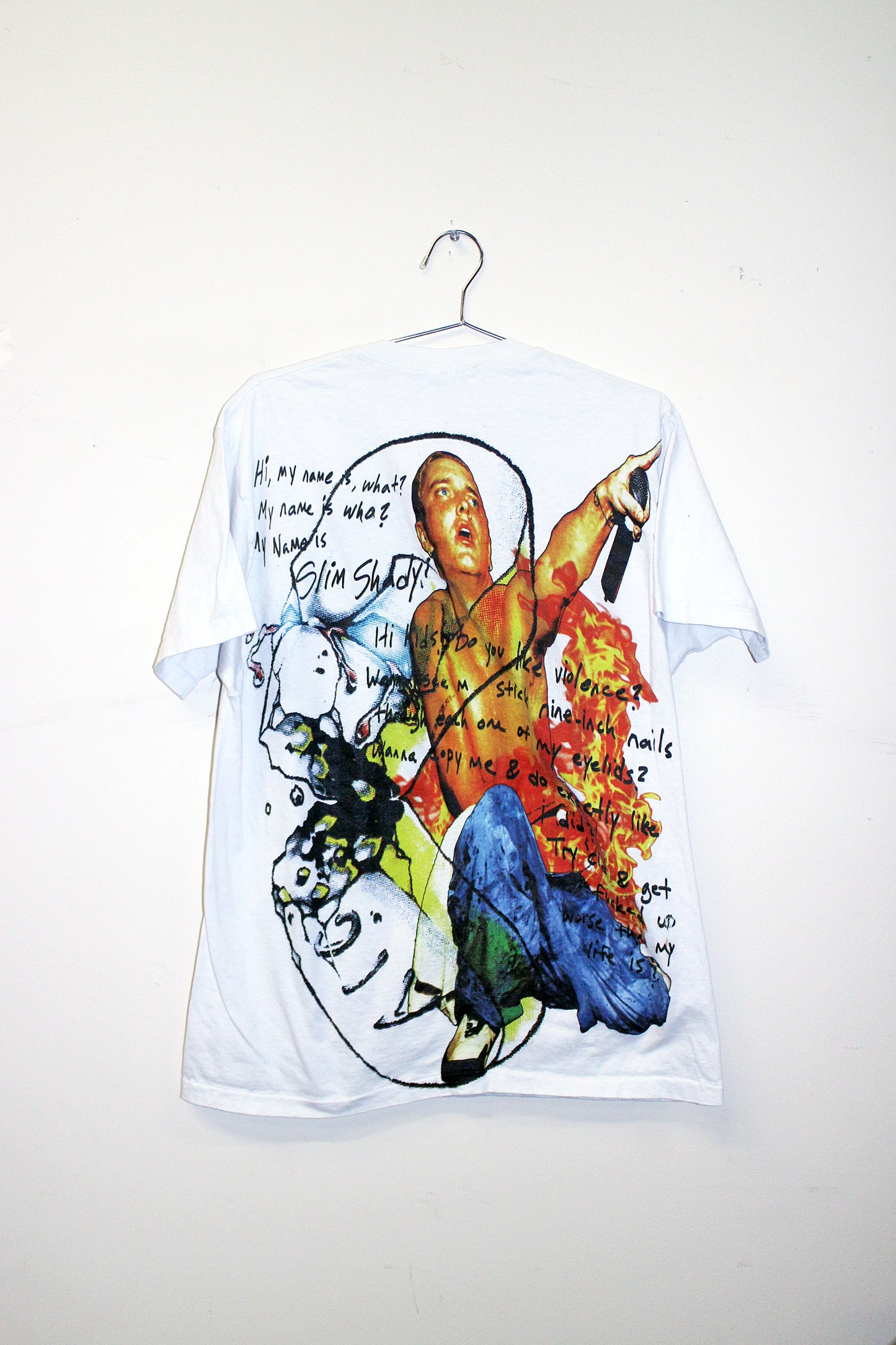 Slim Shady on vintage single stitch Jockey tee (XL)
