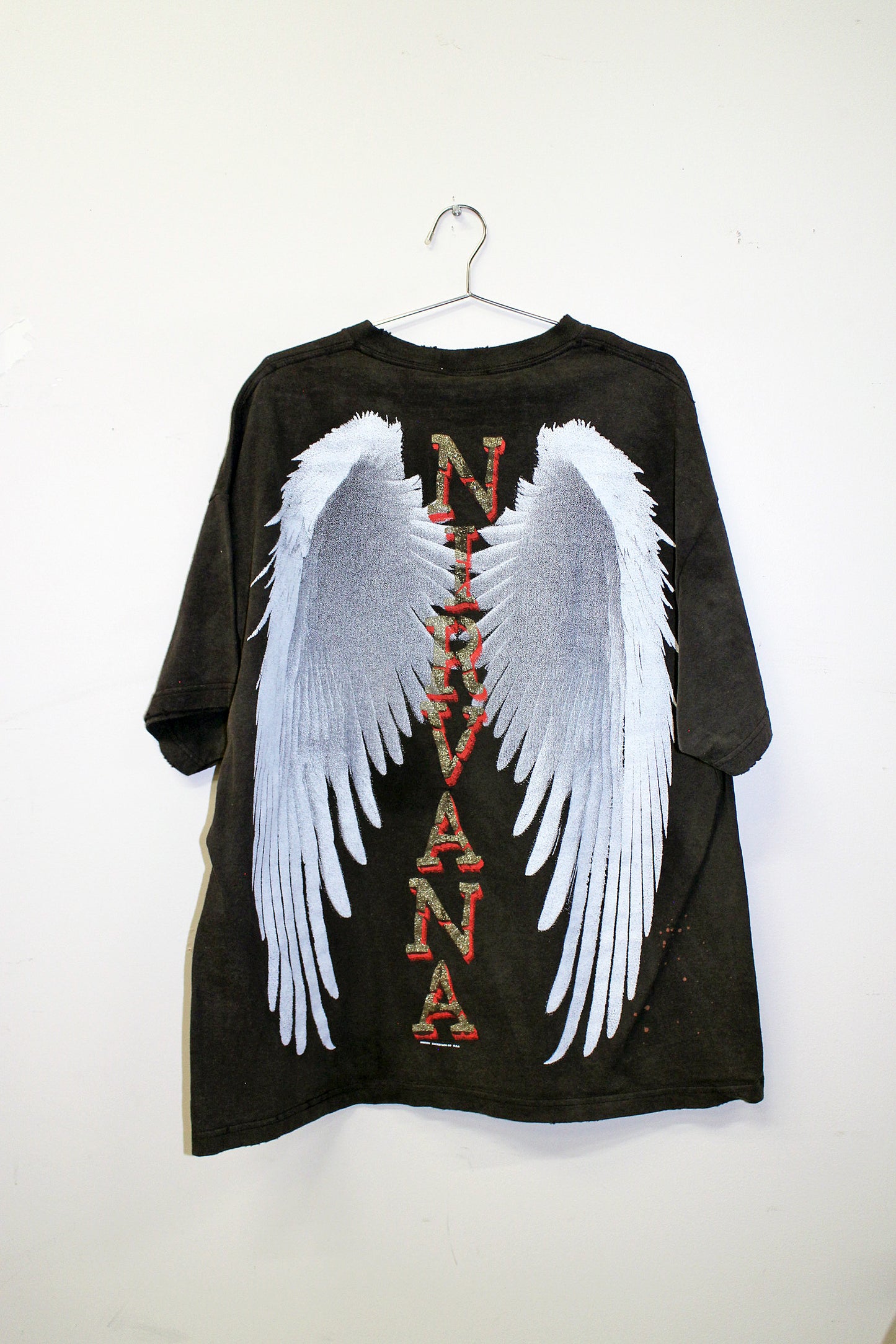 KURT on faded & distressed BSC tee (XXL)