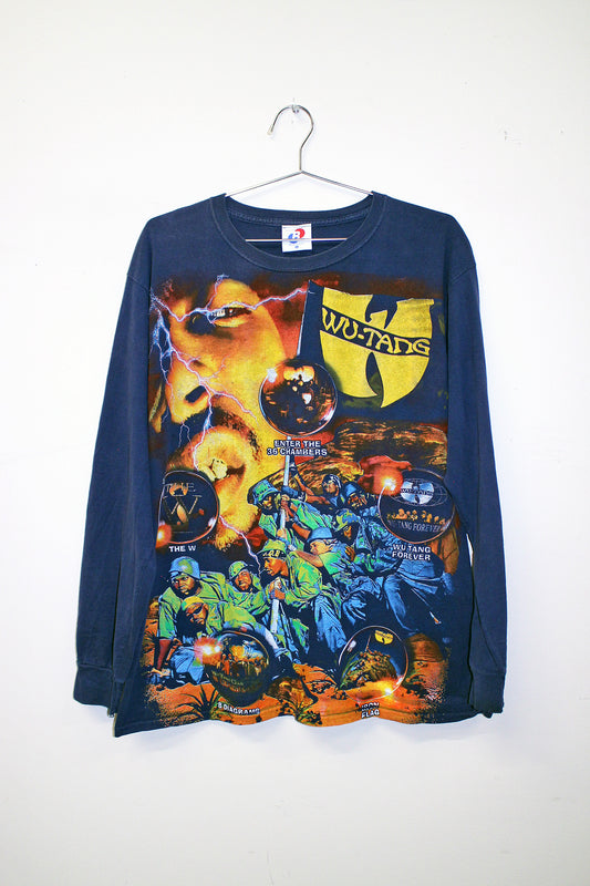 Wu Army on navy FOTL long sleeve tee (L)