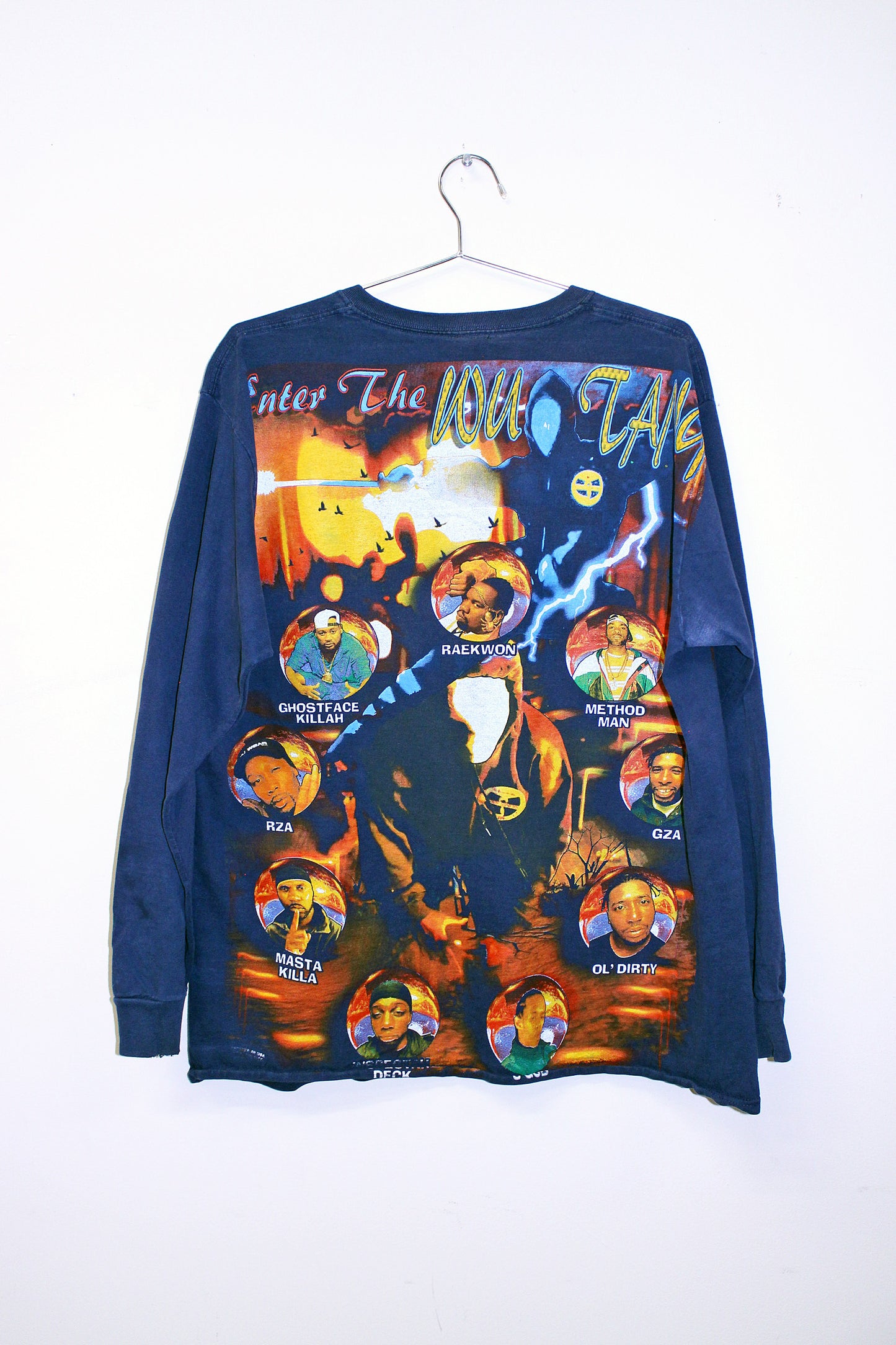 Wu Army on navy FOTL long sleeve tee (L)