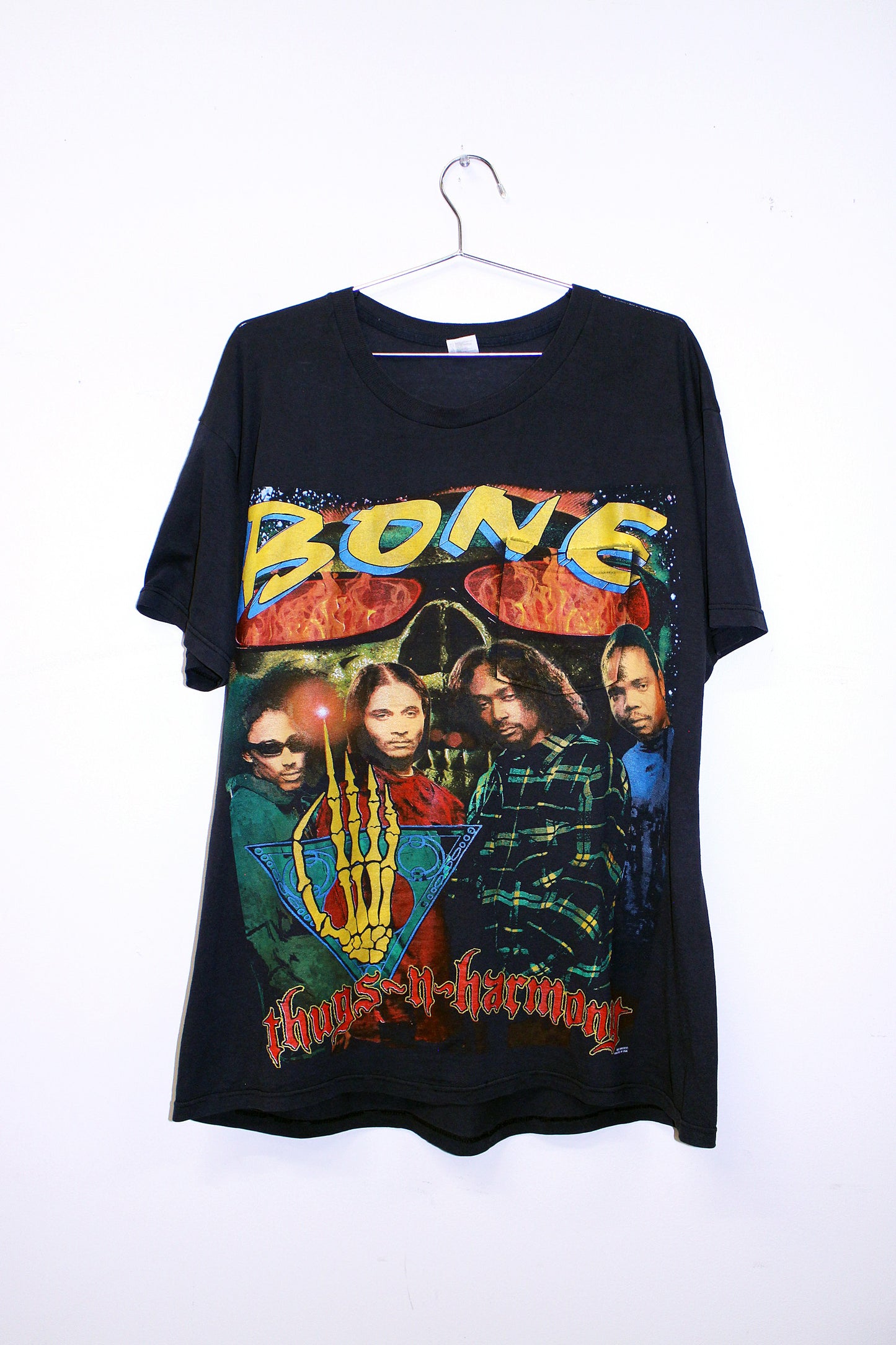BTNH on vintage thin 50/50 FOTL black tee (XL)