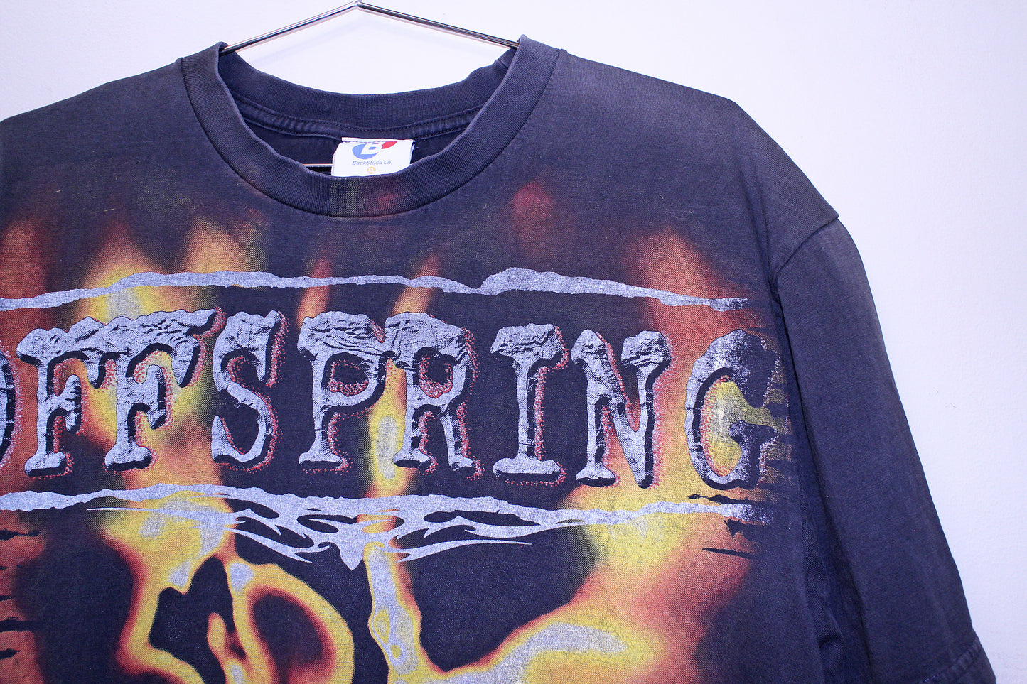 Offspring on sun faded black tee (XXL)