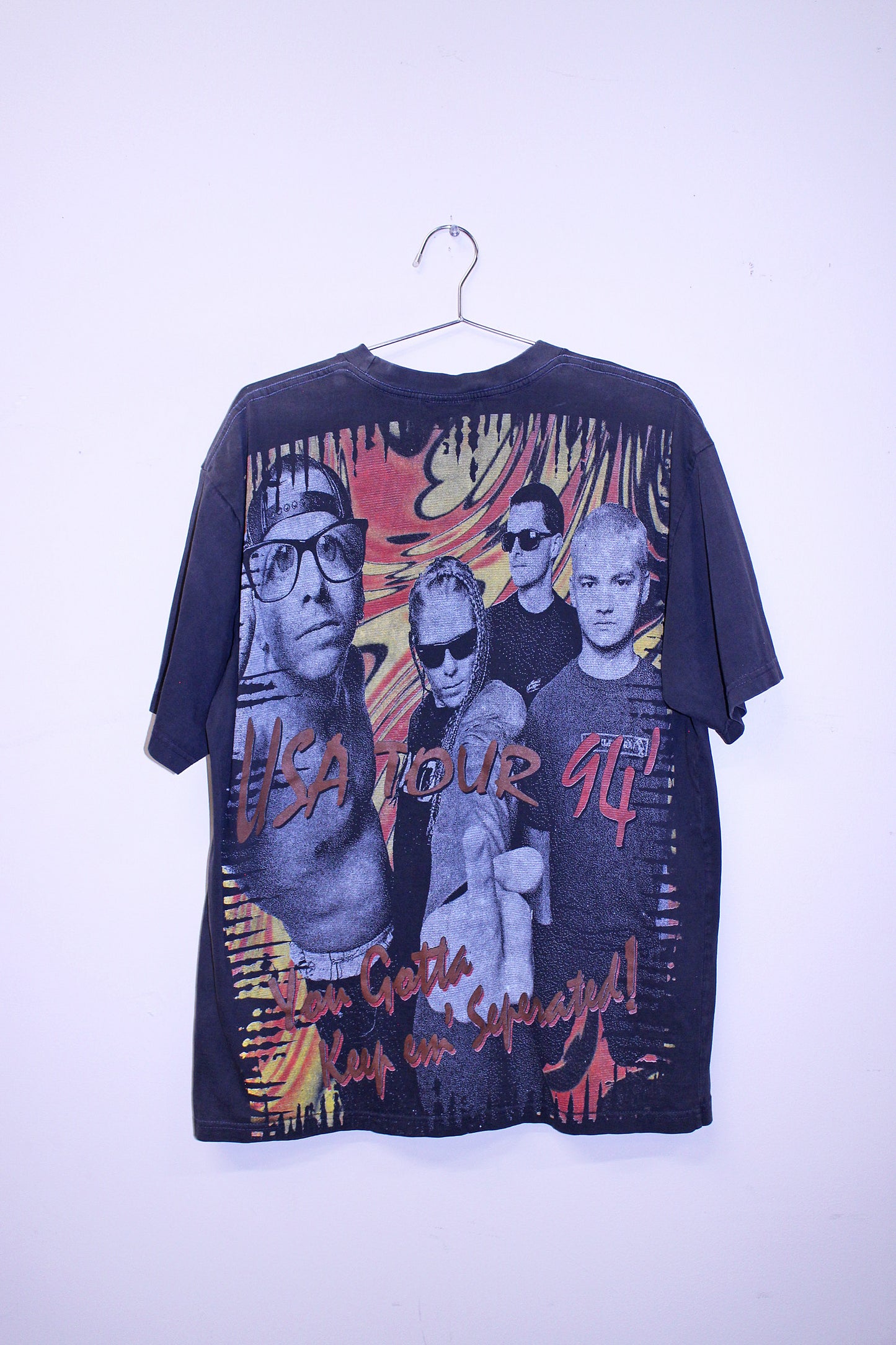 Offspring on sun faded black tee (XXL)