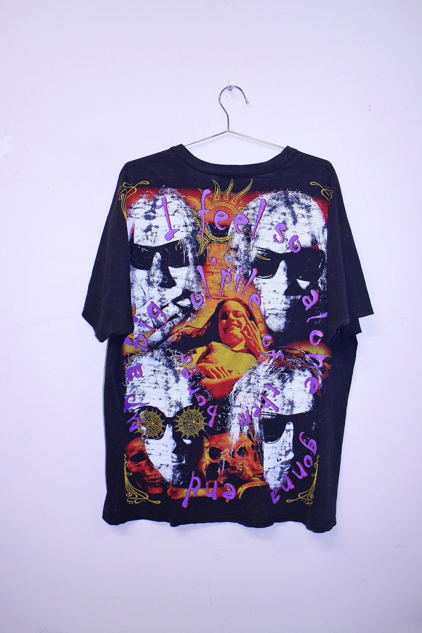 Alice in Chains on worn faded black thing tee (XL)