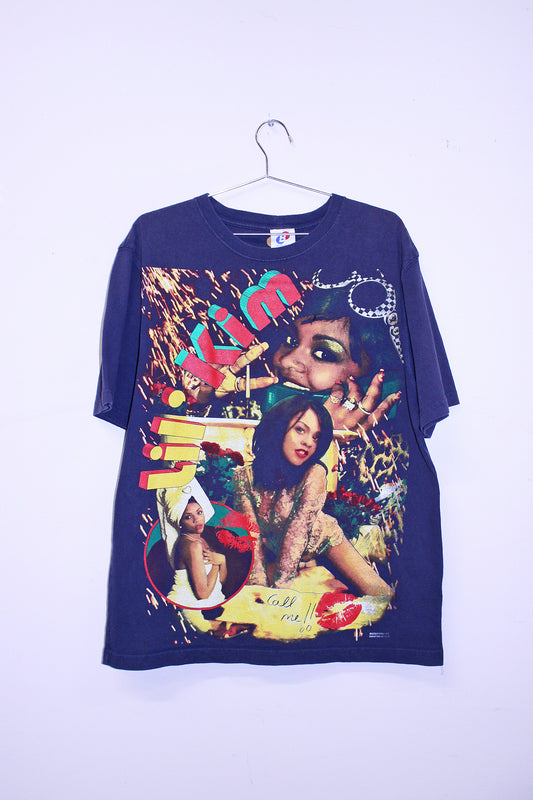 Lil Kim on faded navy carhatt tee (M-L)
