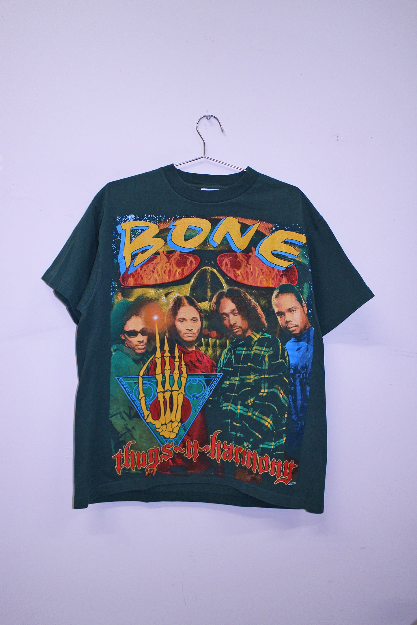 BTNH on vintage single stitch green Sof-Tee (XL)
