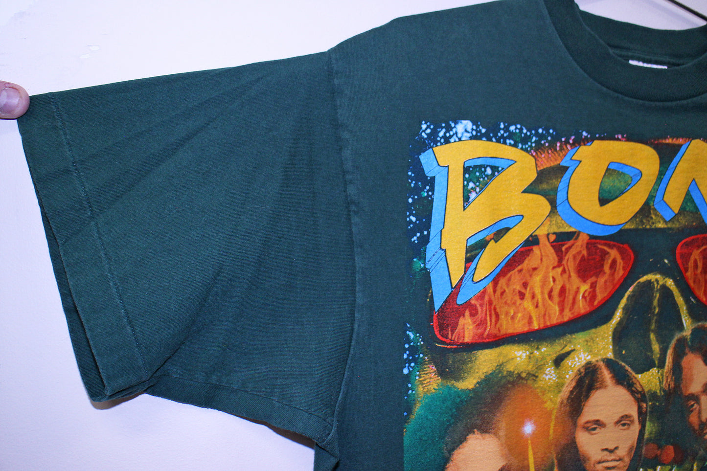 BTNH on vintage single stitch green Sof-Tee (XL)