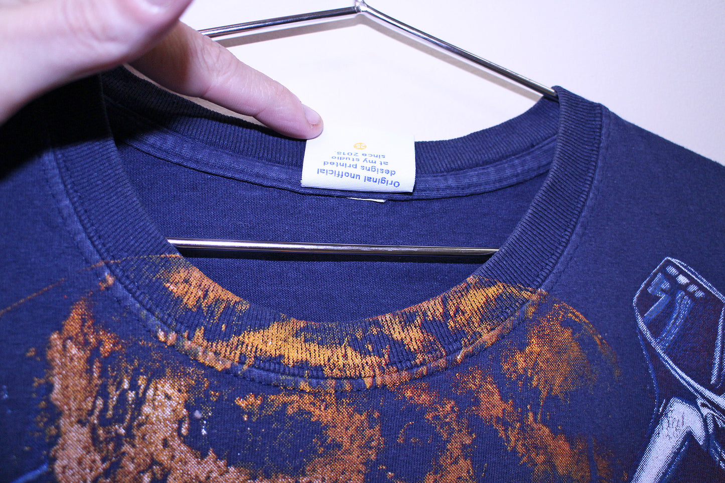 DJ Screw on vintage navy pocket tee (XL)