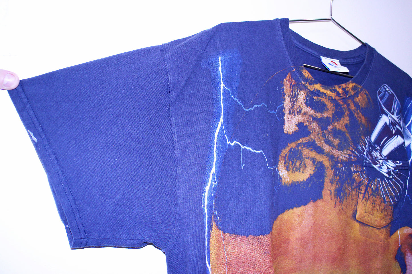 DJ Screw on vintage navy pocket tee (XL)