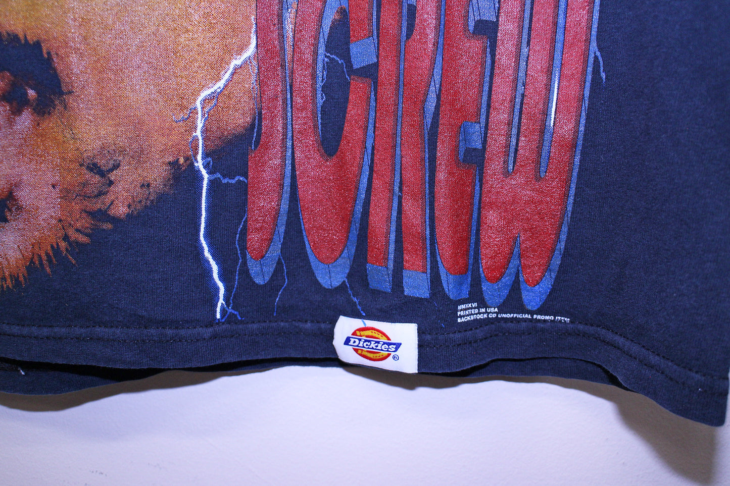 Dj Screw on vintage dickies faded black pocket tee (XL)