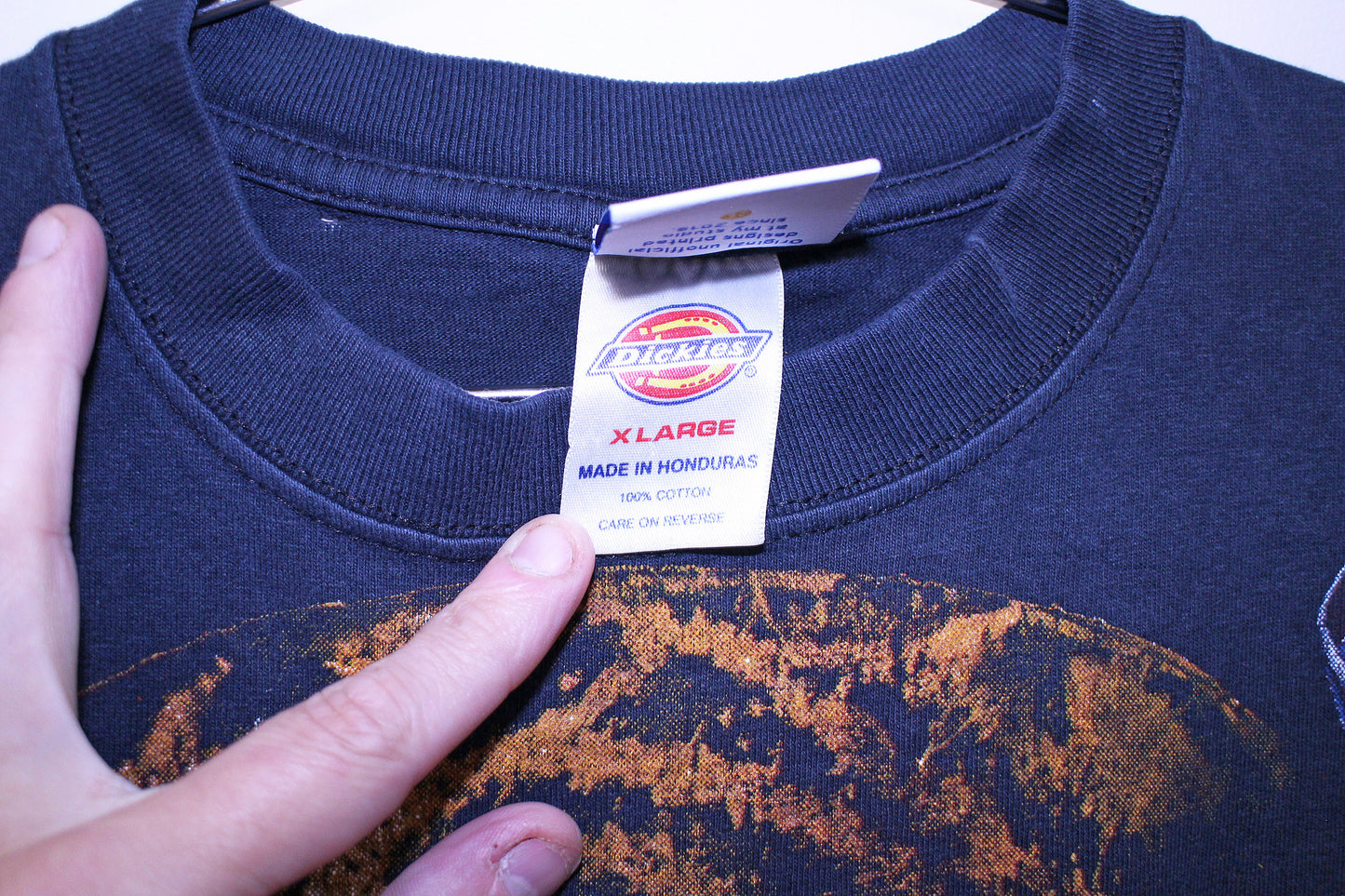 Dj Screw on vintage dickies faded black pocket tee (XL)
