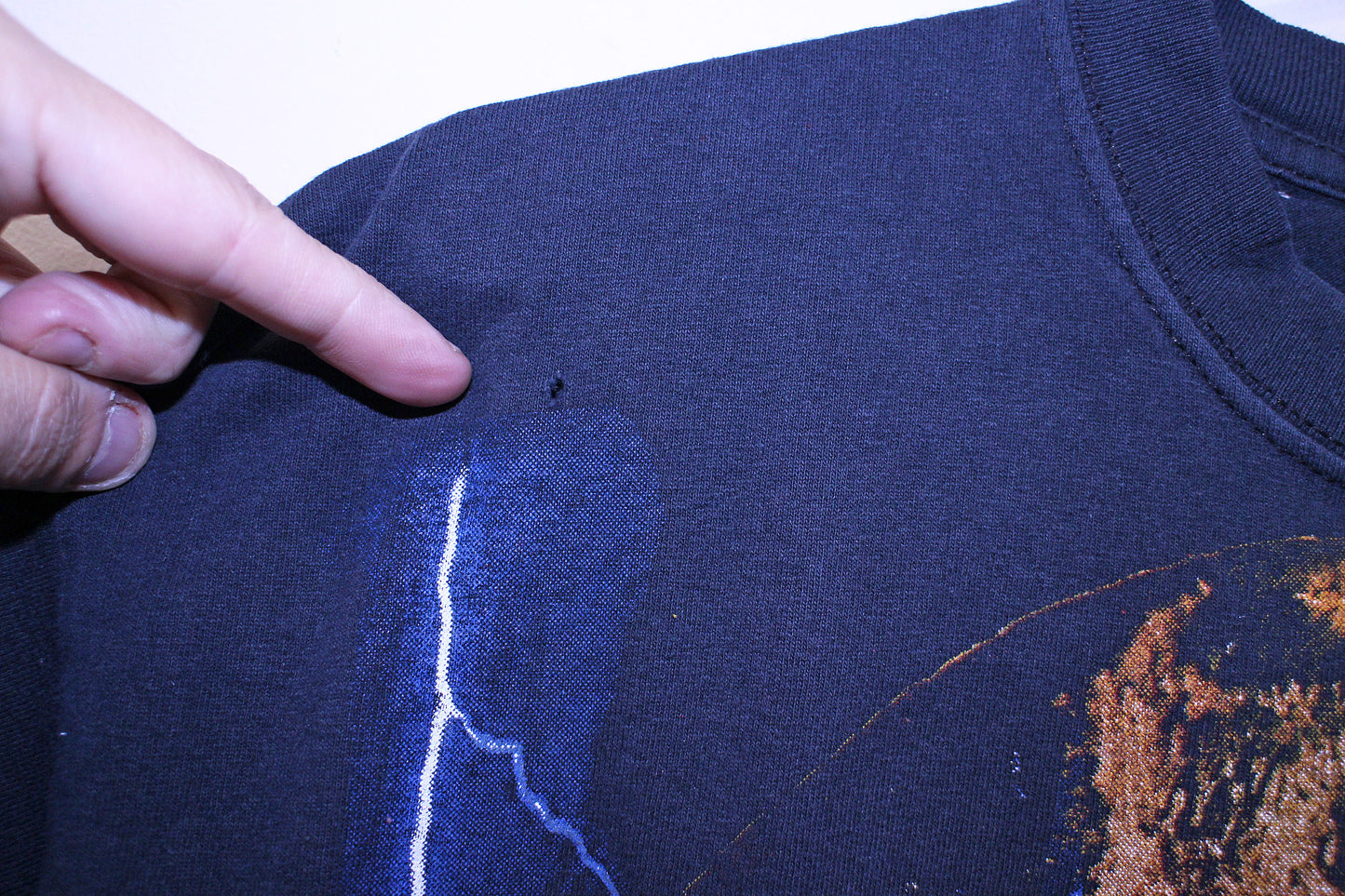 Dj Screw on vintage dickies faded black pocket tee (XL)
