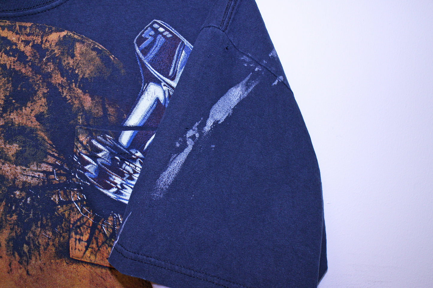 Dj Screw on vintage dickies faded black pocket tee (XL)