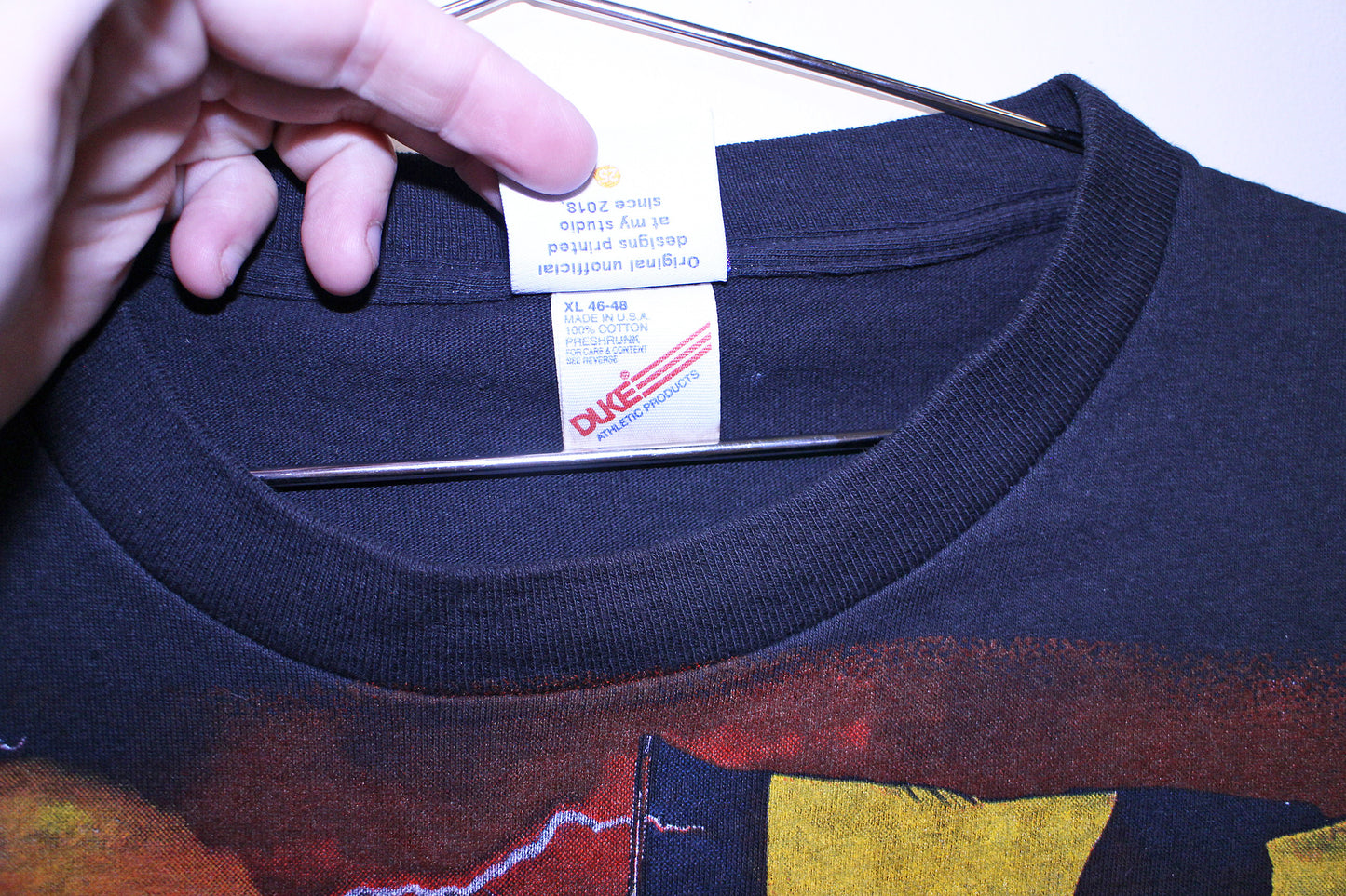 Wu Army on vintage single stitch DUKE tee (XL)