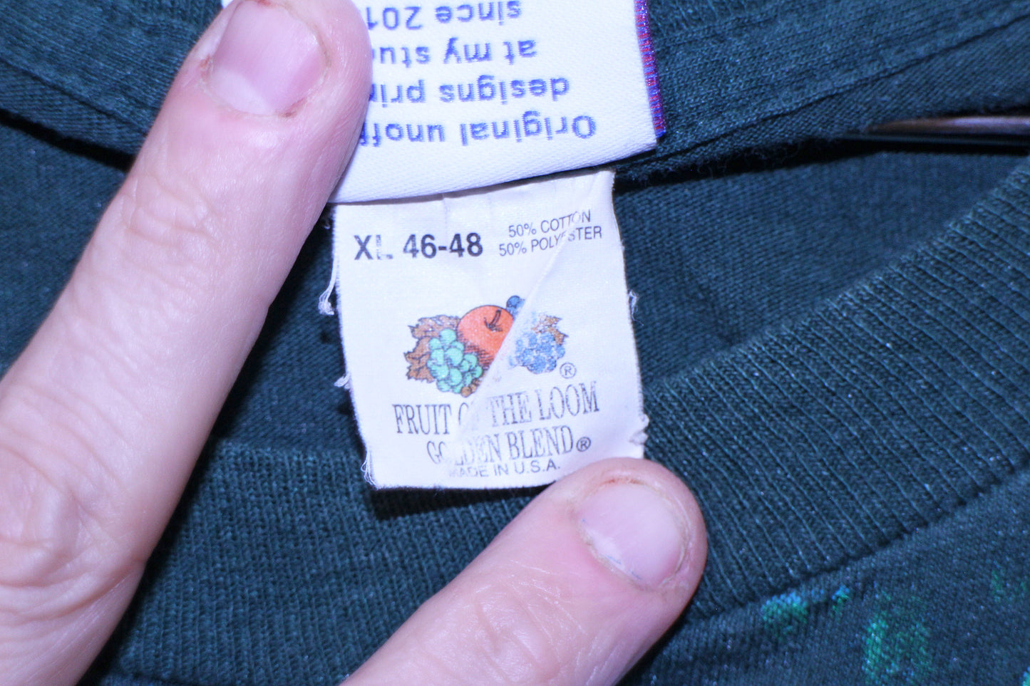 The Predator on vintage single stitch FOTL green tee (XL)