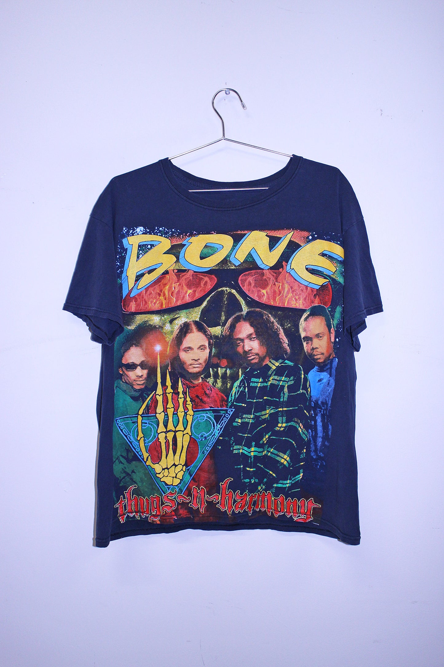 BTNH on faded FOTL black tee (L)