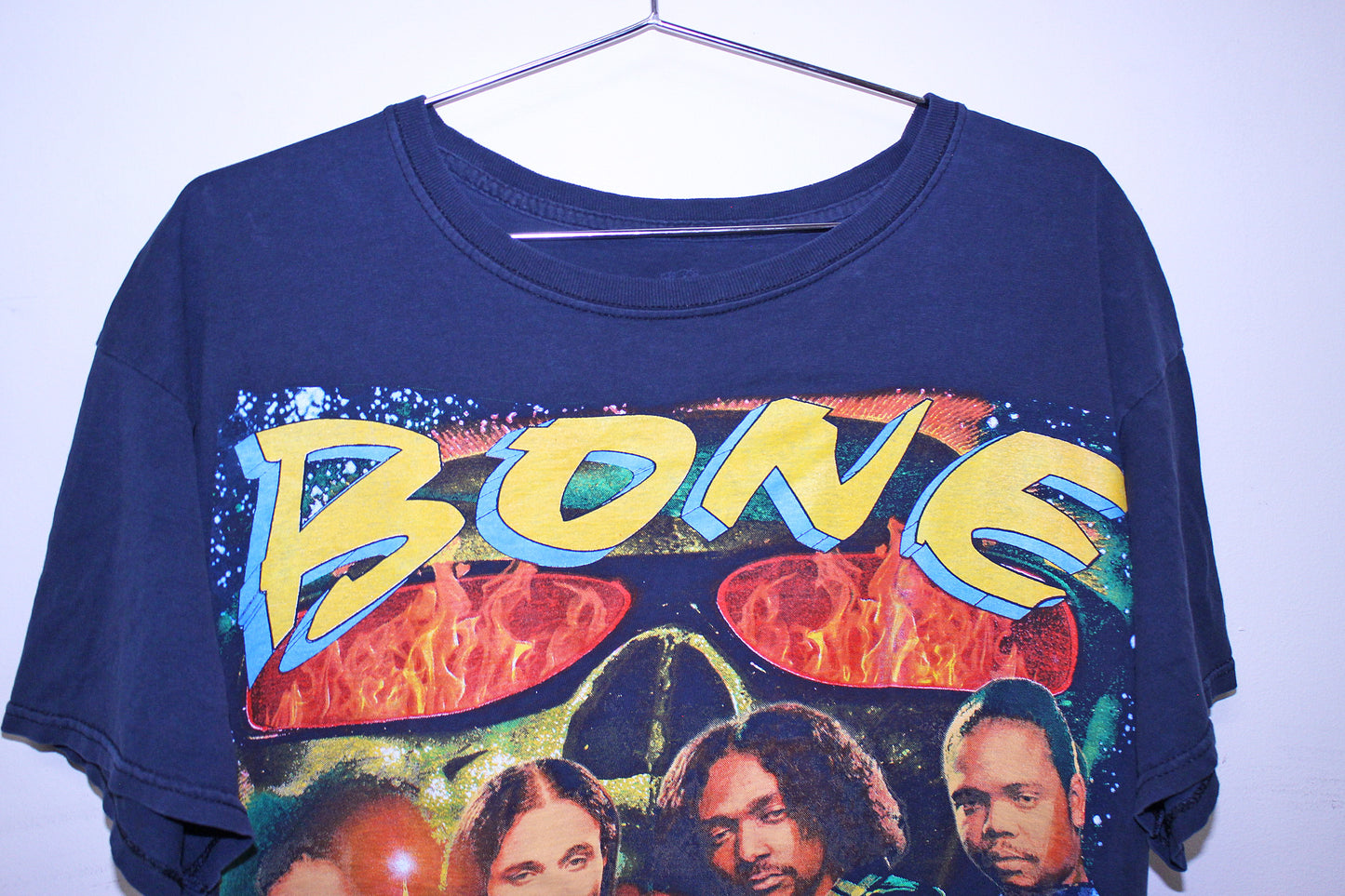 BTNH on faded FOTL black tee (L)